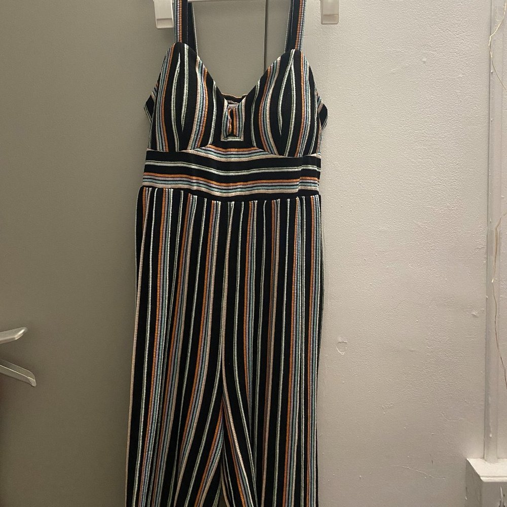 Colorful striped jumpsuit. Size M
